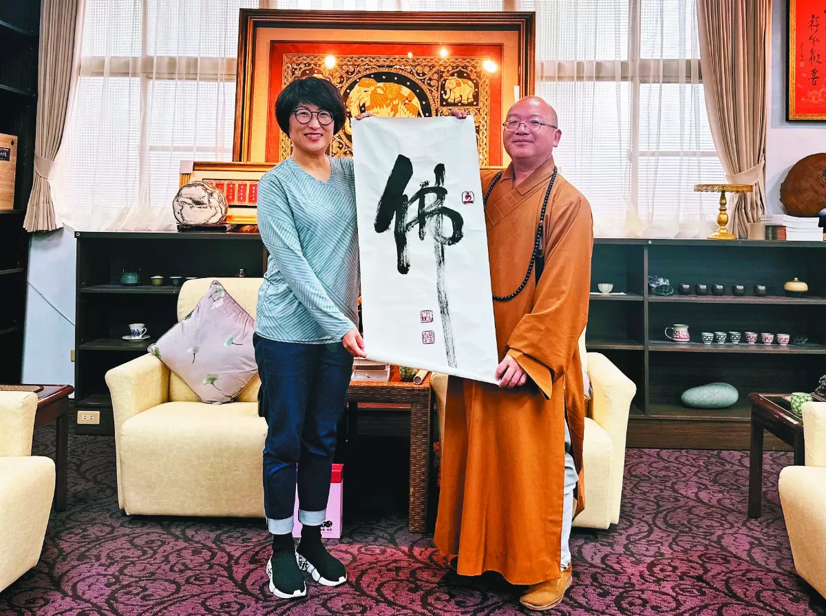心保和尚會晤饒慶鈴 談宗教融和