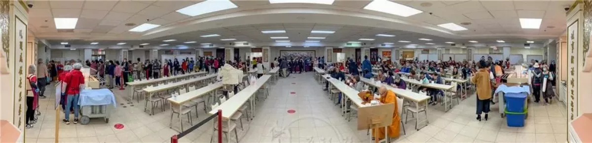 Hsi Lai Temple Shares Over 12,000 Bowls of  Tasty Laba Porridge Filled with Auspicious Blessings