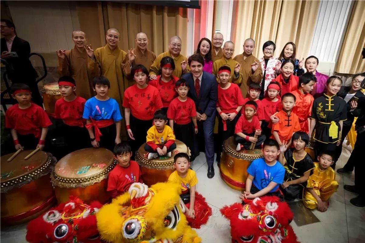 Prime Minister Justin Trudeau attended Lunar New Year celebration