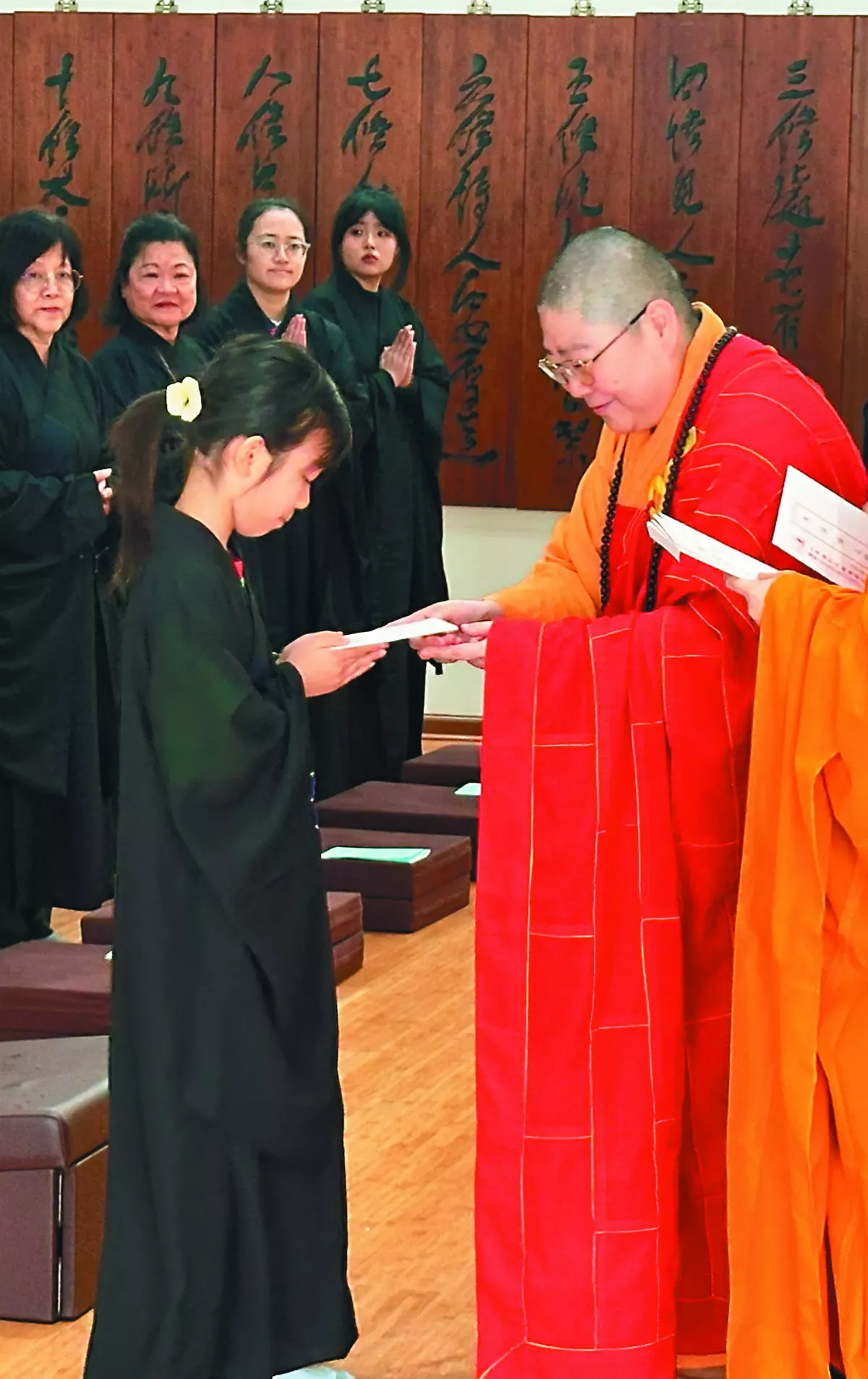 北卡佛光山皈依典禮 青少年喜成佛子