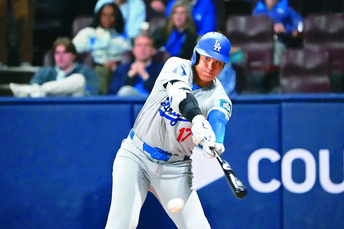 MLB海外開幕戰 大谷繳雙安