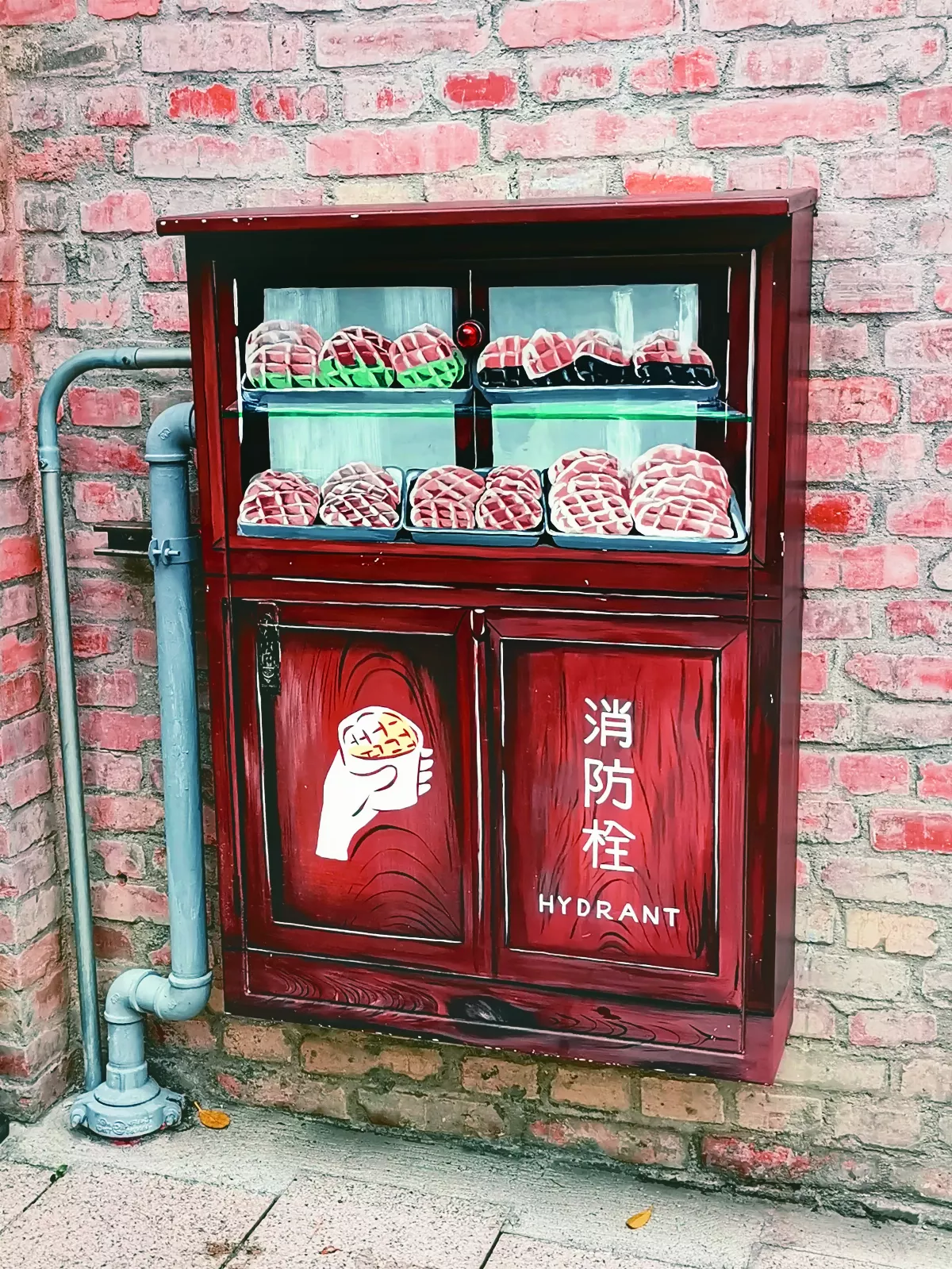 小小創意公共藝術 鬆餅消防栓