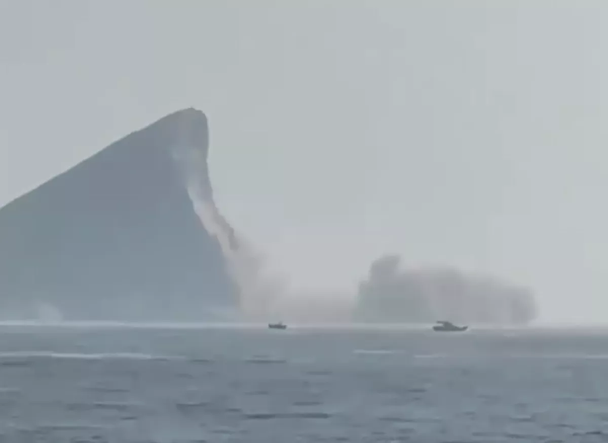 龜山島「龜首崩塌」 台灣又一自然景觀損毀