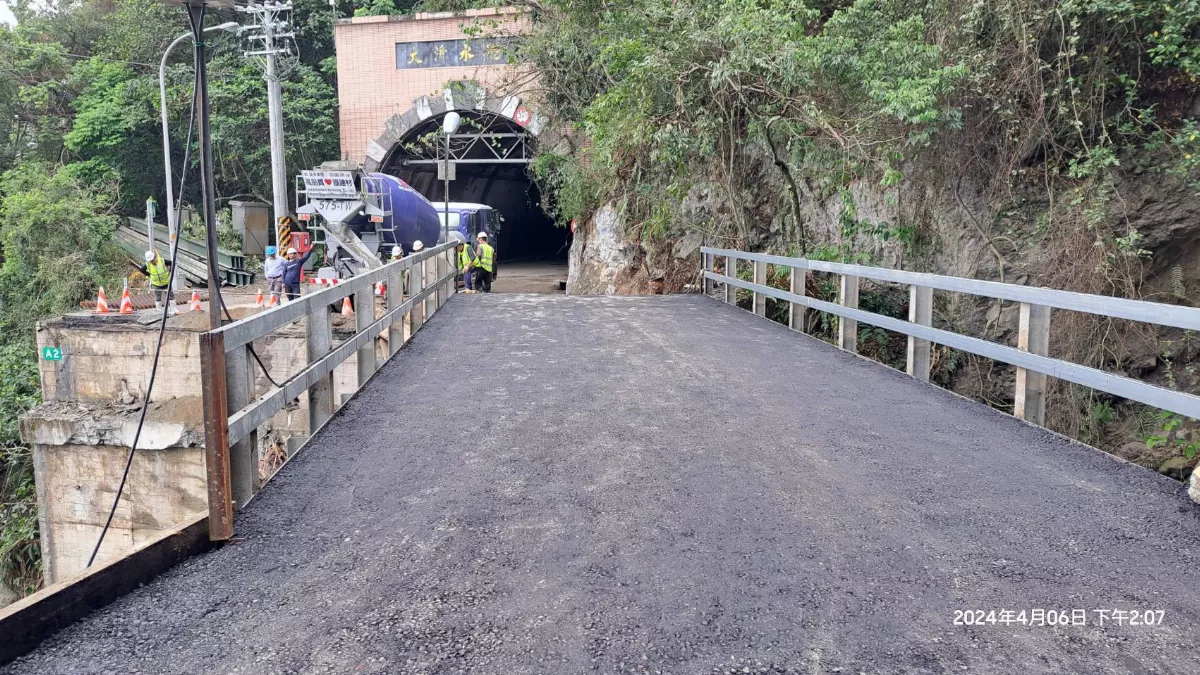 台9線下清水橋開放通行 明起3時段管制
