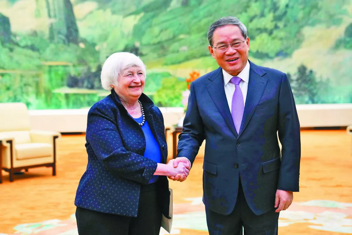 李強會葉倫 籲勿把經貿「泛安全化」