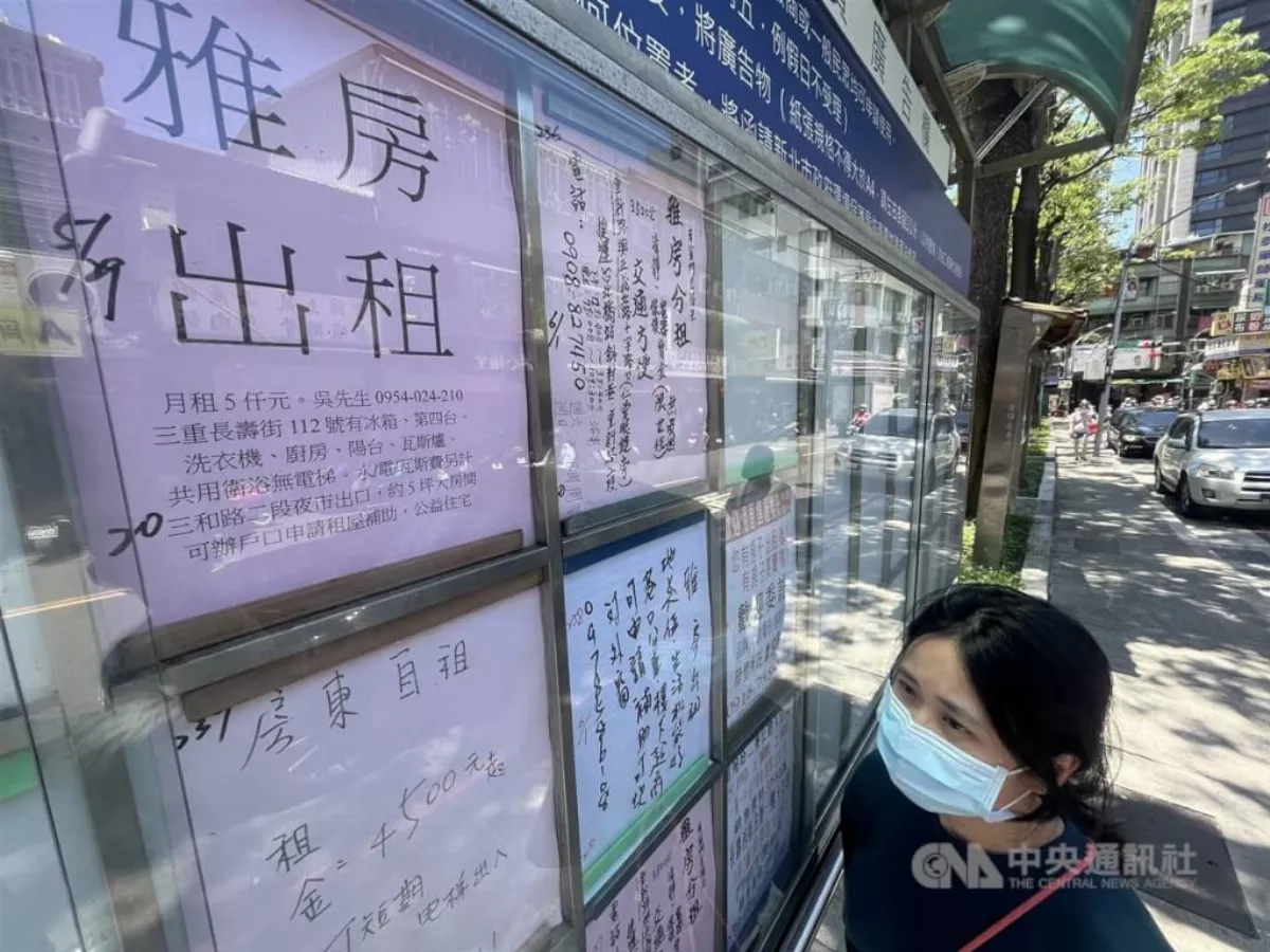 房租漲幅連3月擴大 主計總處：通膨及升息成推力
