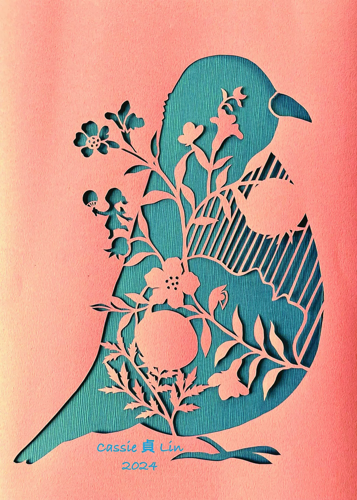 【藏在剪紙中的故事──植物想說的話】石榴花