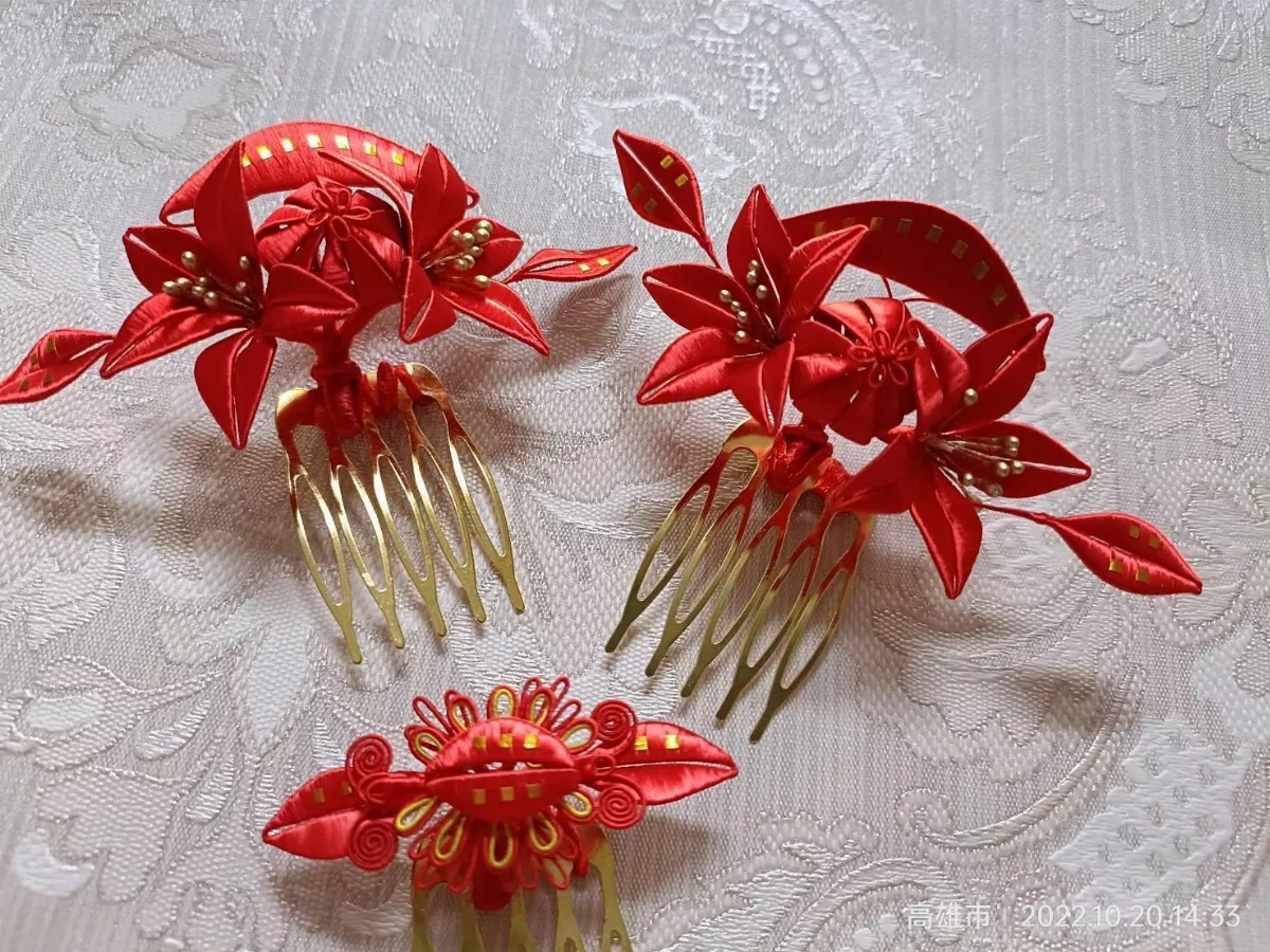 髮簪上的一抹紅　「春仔花」蘊含如意福壽