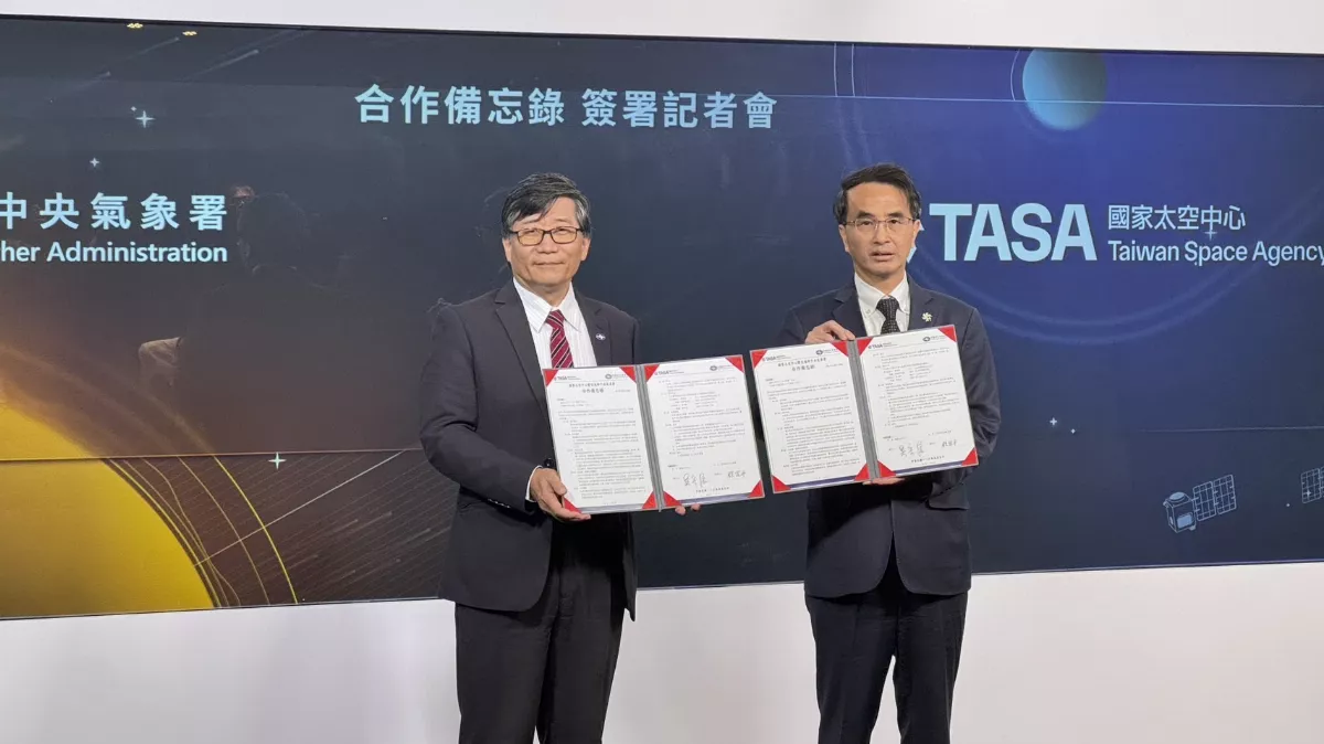 氣象署與太空中心簽合作備忘錄 獵風者將與福衛七號攜手探測