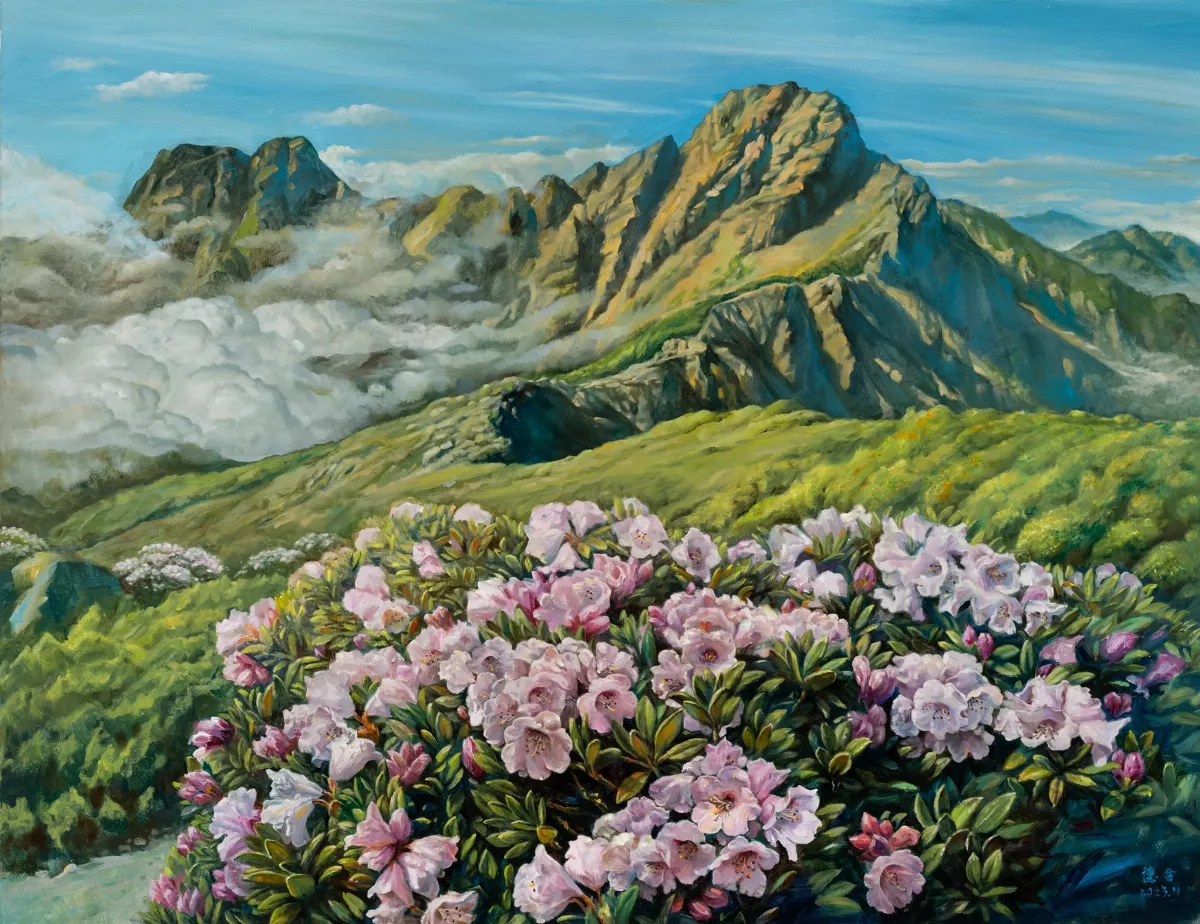 高山杜鵑盛開 遊客驚豔石門山