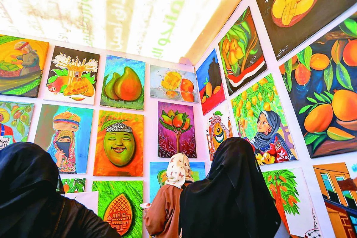 葉門芒果畫展 推銷本土農產