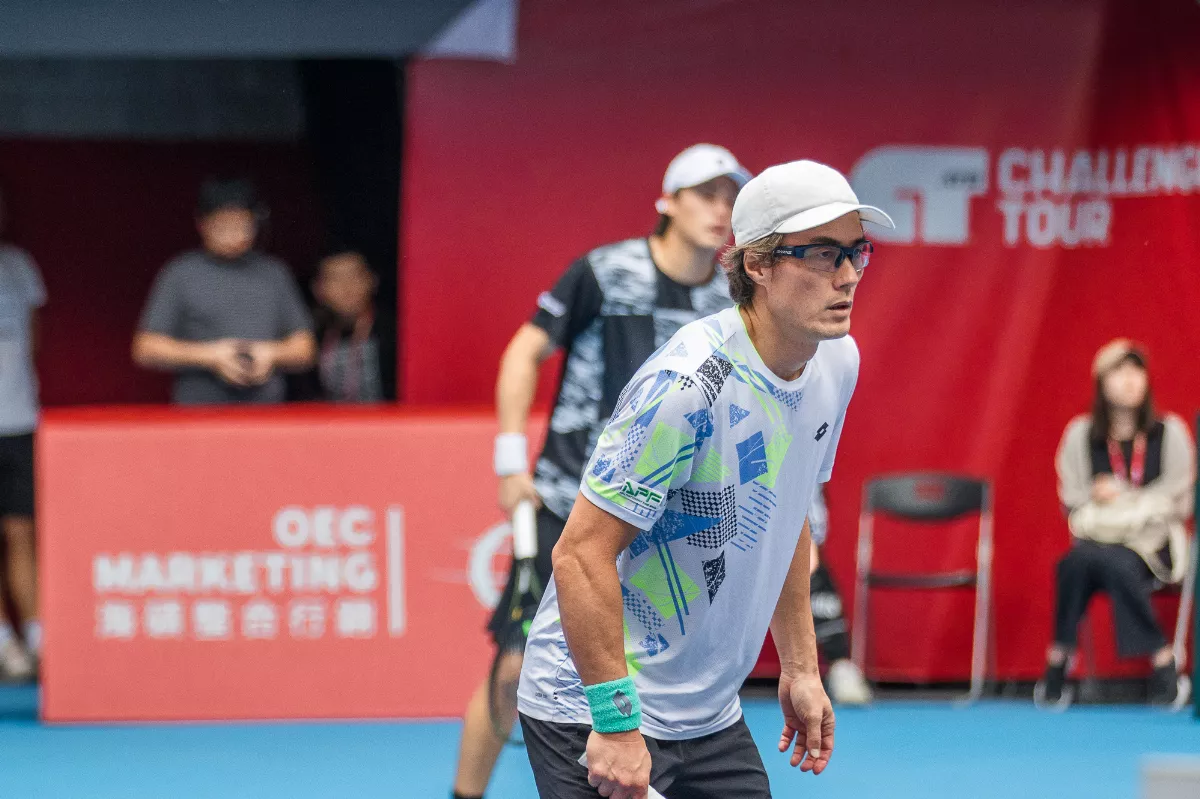 網球／現役最年長球員 松井俊英勇闖三太子盃決賽