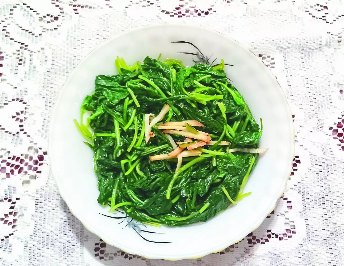 【良油清蔬】烏龍茶油拌野莧菜