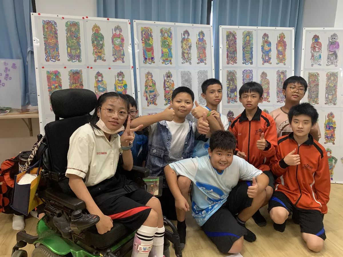 國寶藝師分享門神彩繪工藝　師生探究文史淵源　
