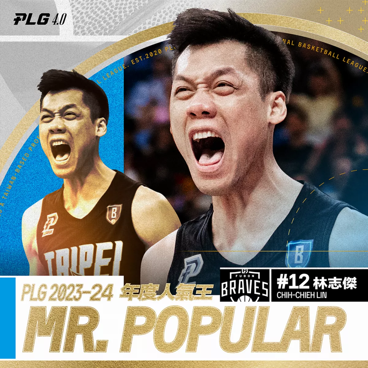 PLG／野獸魅力無限 林志傑人氣王4連霸