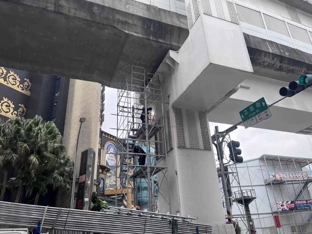 環狀線今搭施工架 拚修復時程縮短到1年內