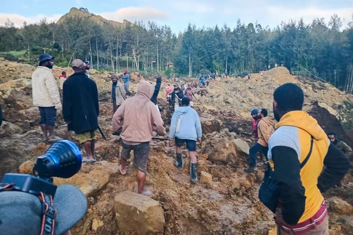 巴布亞紐幾內亞嚴重山崩 千棟房屋遭掩埋