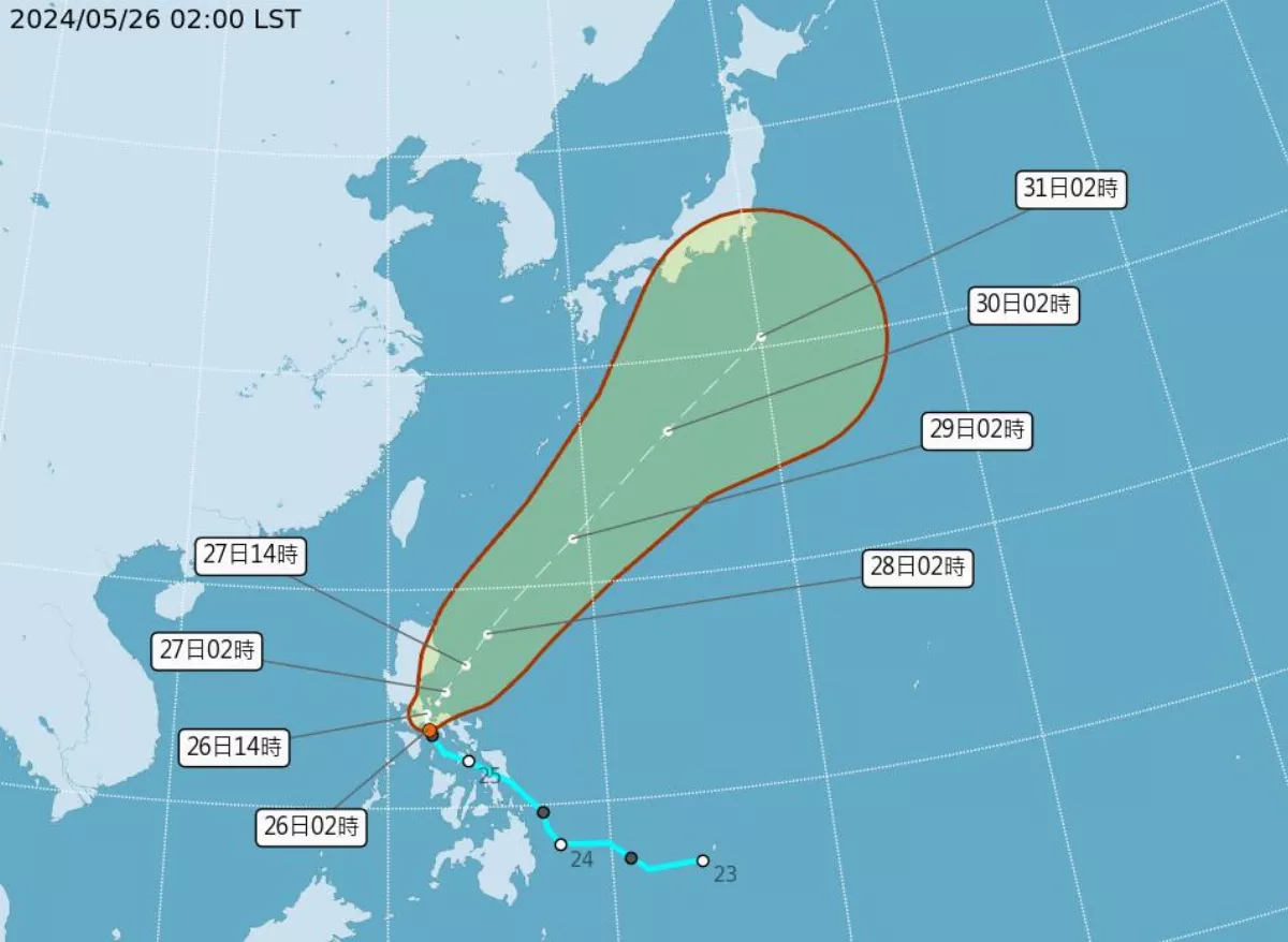 今年首颱艾維尼生成 侵台機率曝光