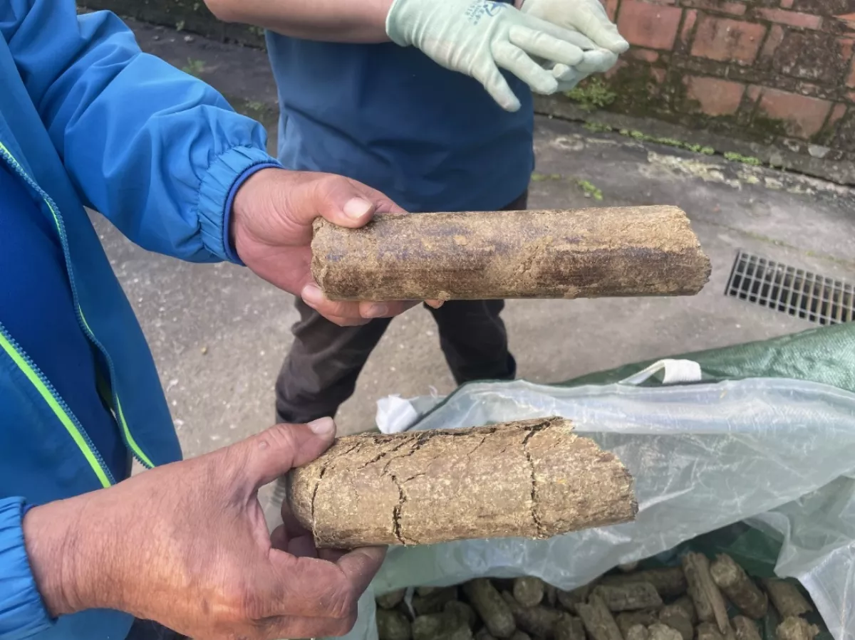 稻草化身固體再生燃料 提升農業剩餘物質利用效率