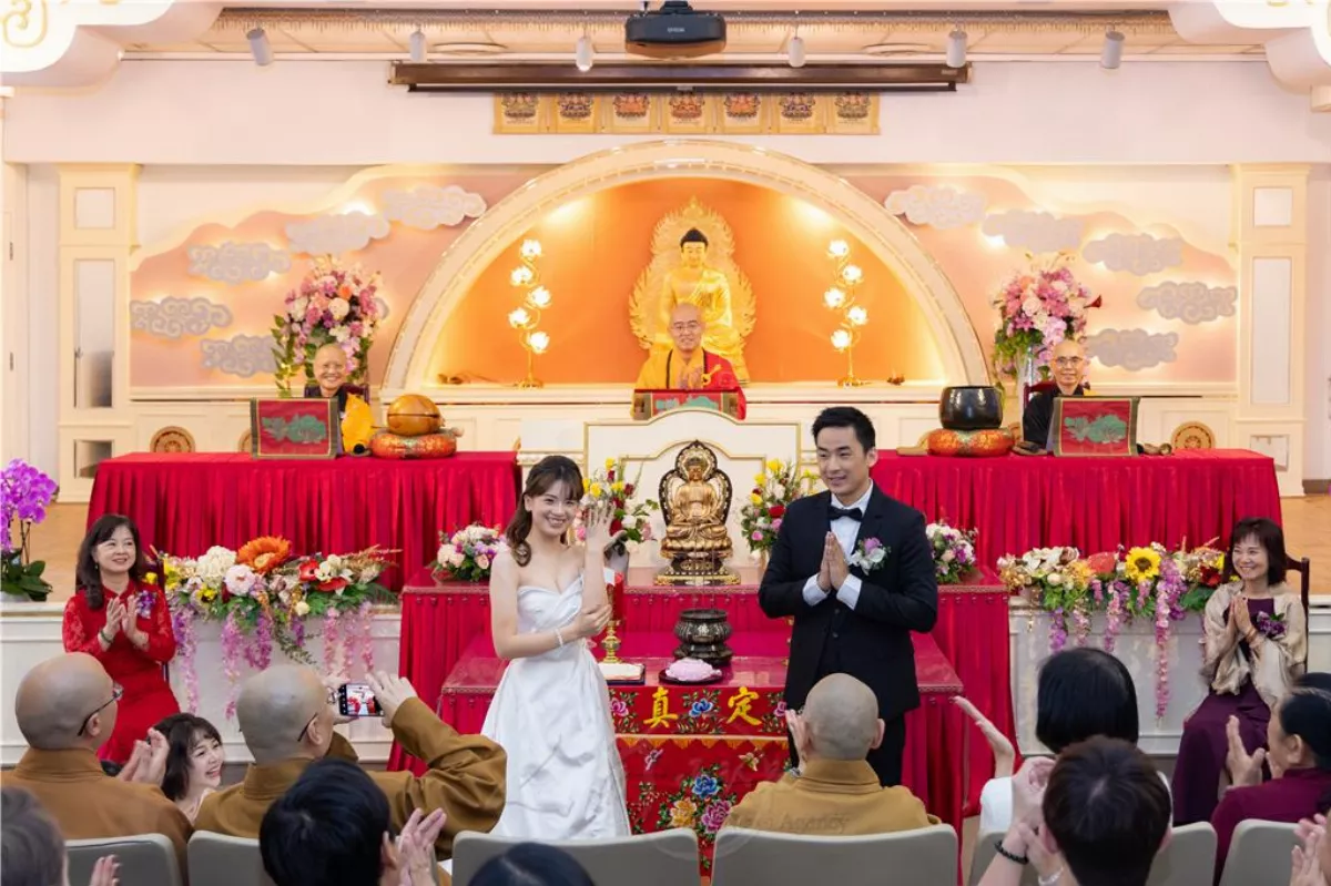 Hsi Lai Temple Buddhist Wedding - Fo Guang Youth Faith Heritage