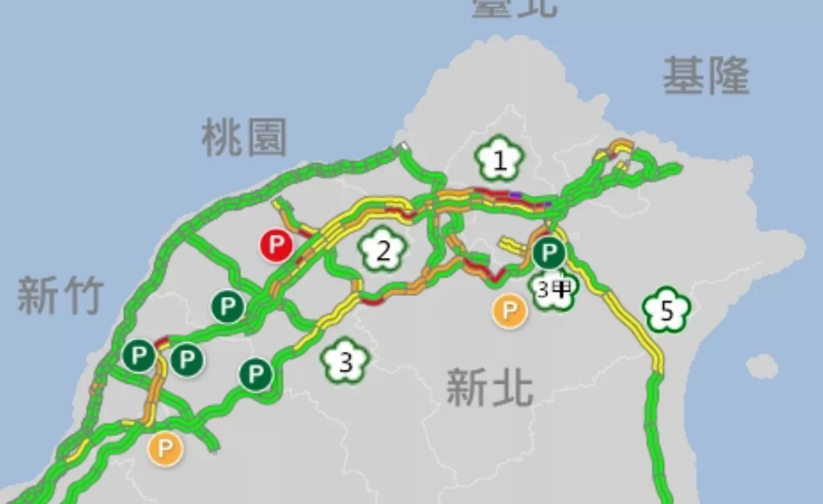 端午連假交通壅塞浮現   返鄉加下班國道車潮3路段紫爆