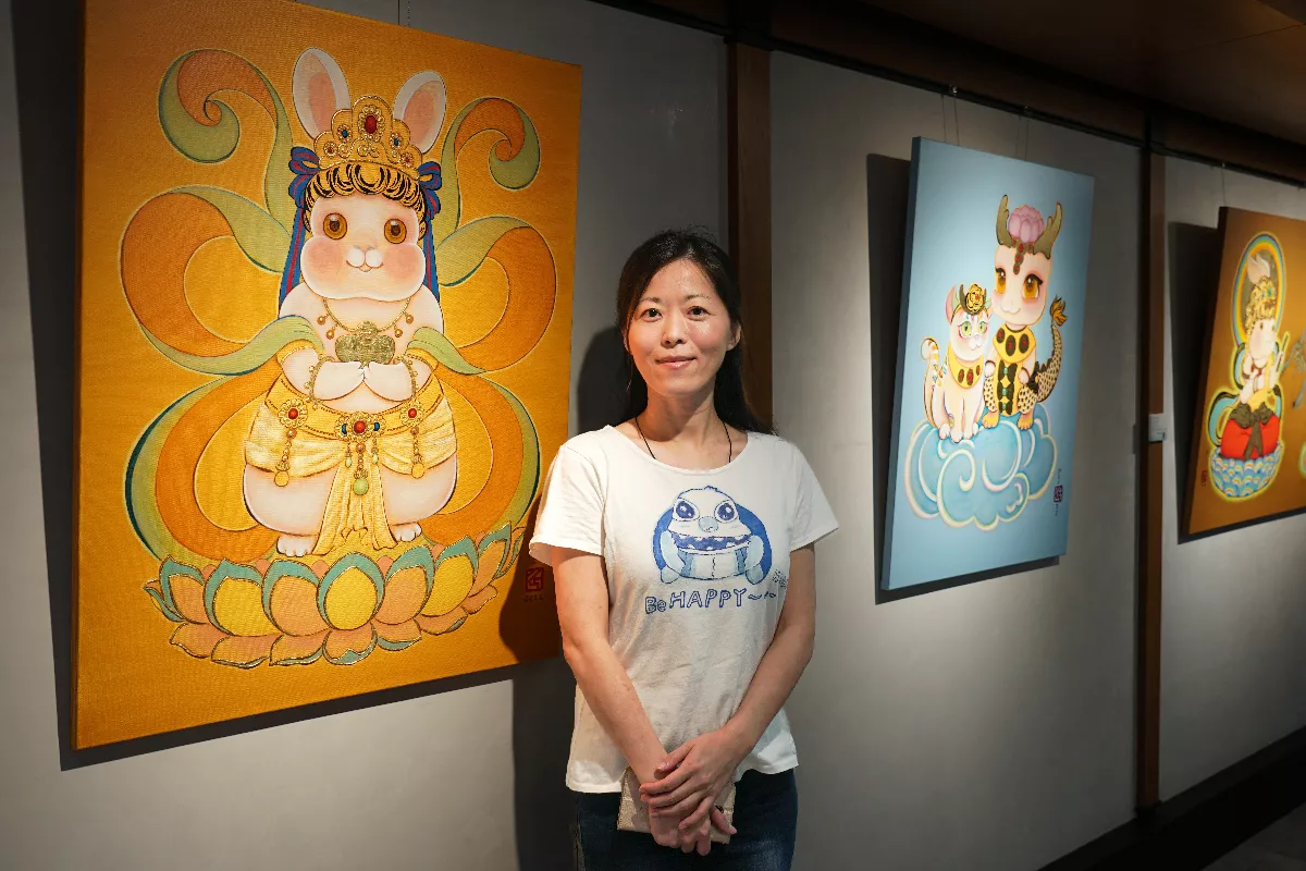 貓菩薩的度化　陳品蓉畫展訴說「被貓療癒的這些年」