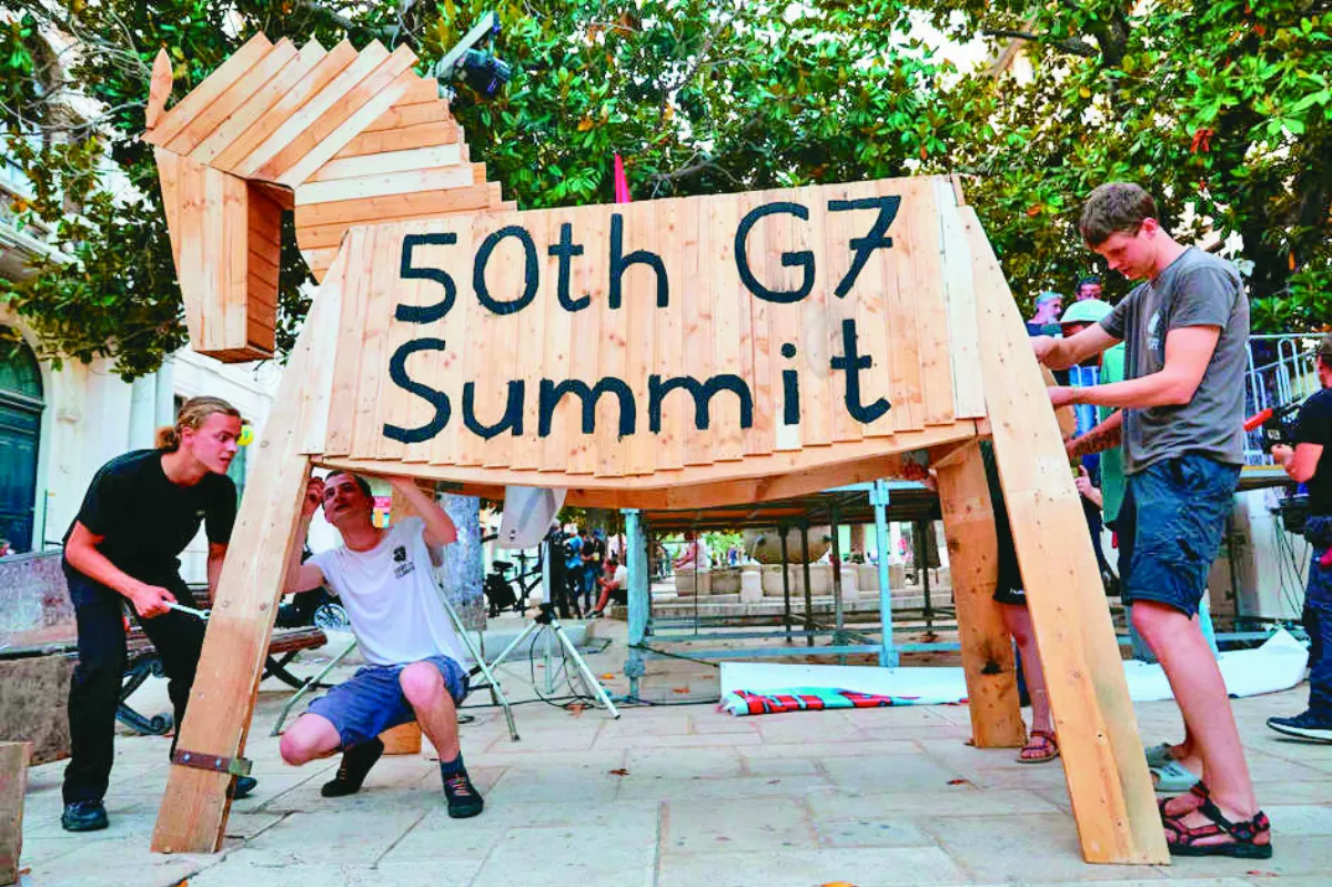 G7峰會第2天 焦點轉向中國