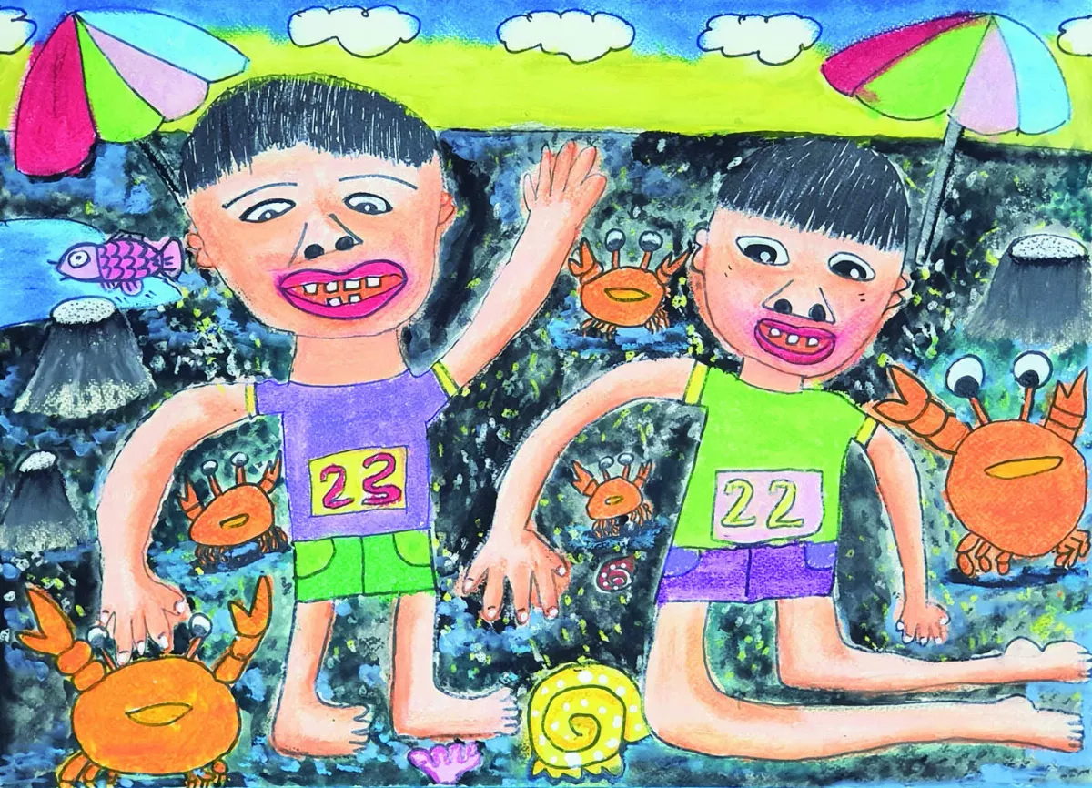 【快樂塗鴉簿】夏日沙灘