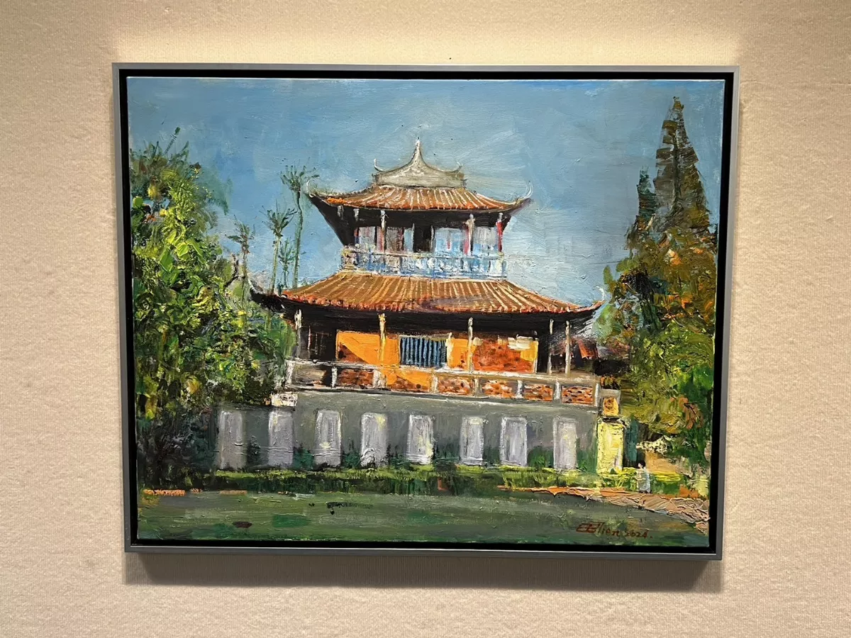 由具象蛻變到抽象  前次長林金田創作展台南登場