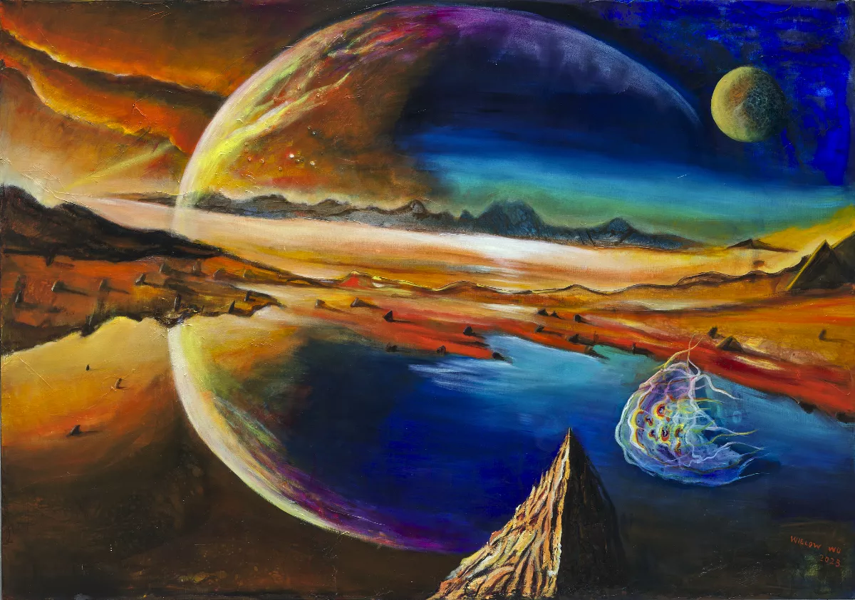 無心插柳棄醫從畫 吳柳自詡「星海蜉蝣」