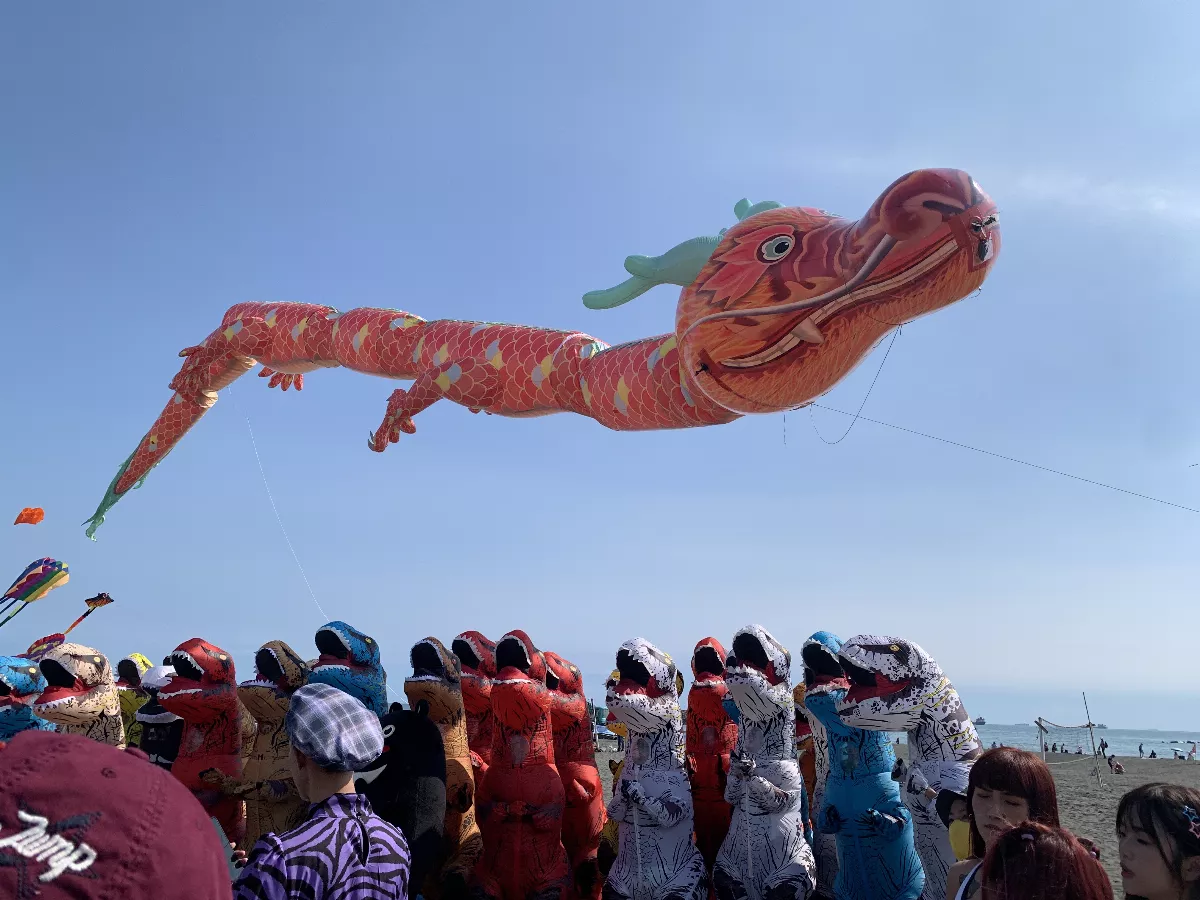 旗津風箏節　佛光山祥龍獻瑞增添風采