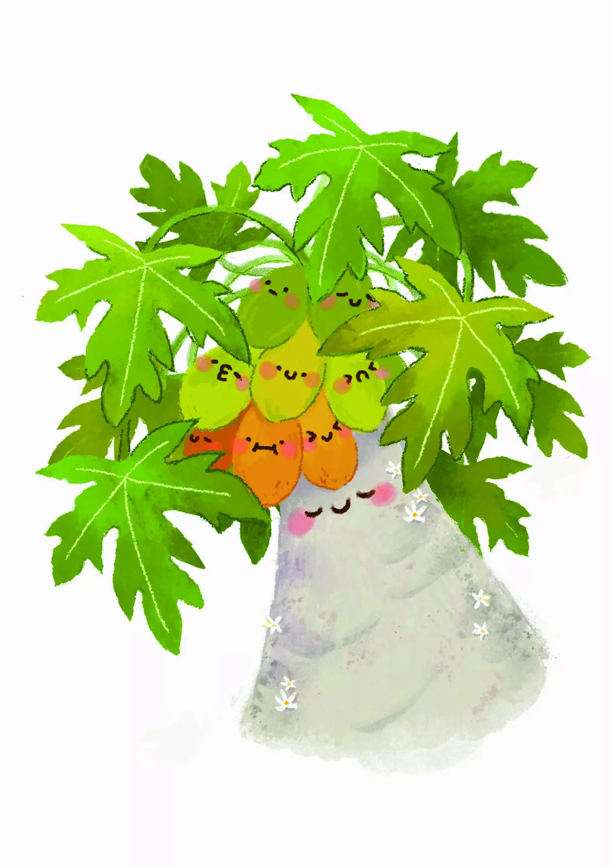 【童詩．童思】木瓜樹媽媽和她的寶寶