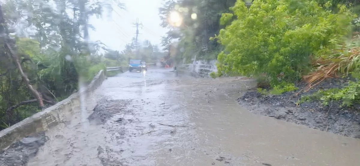 凱米颱風米帶來雨勢 台中德基水庫調節性放水