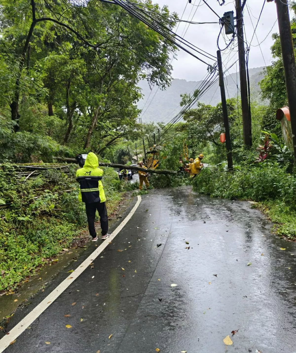 凱米帶來災情 台電急搶修停電區域