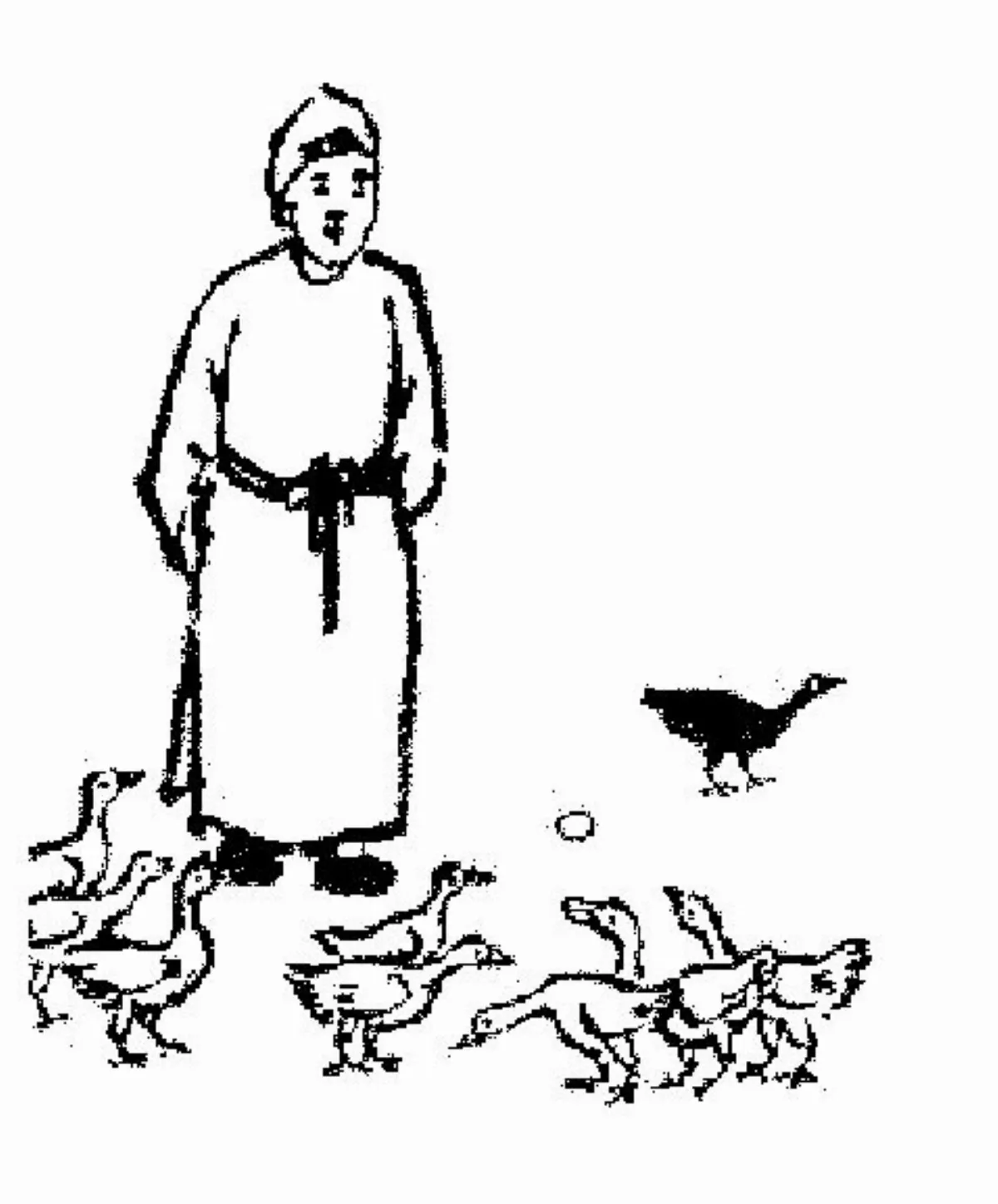 【護生畫集】鴨卵償債    