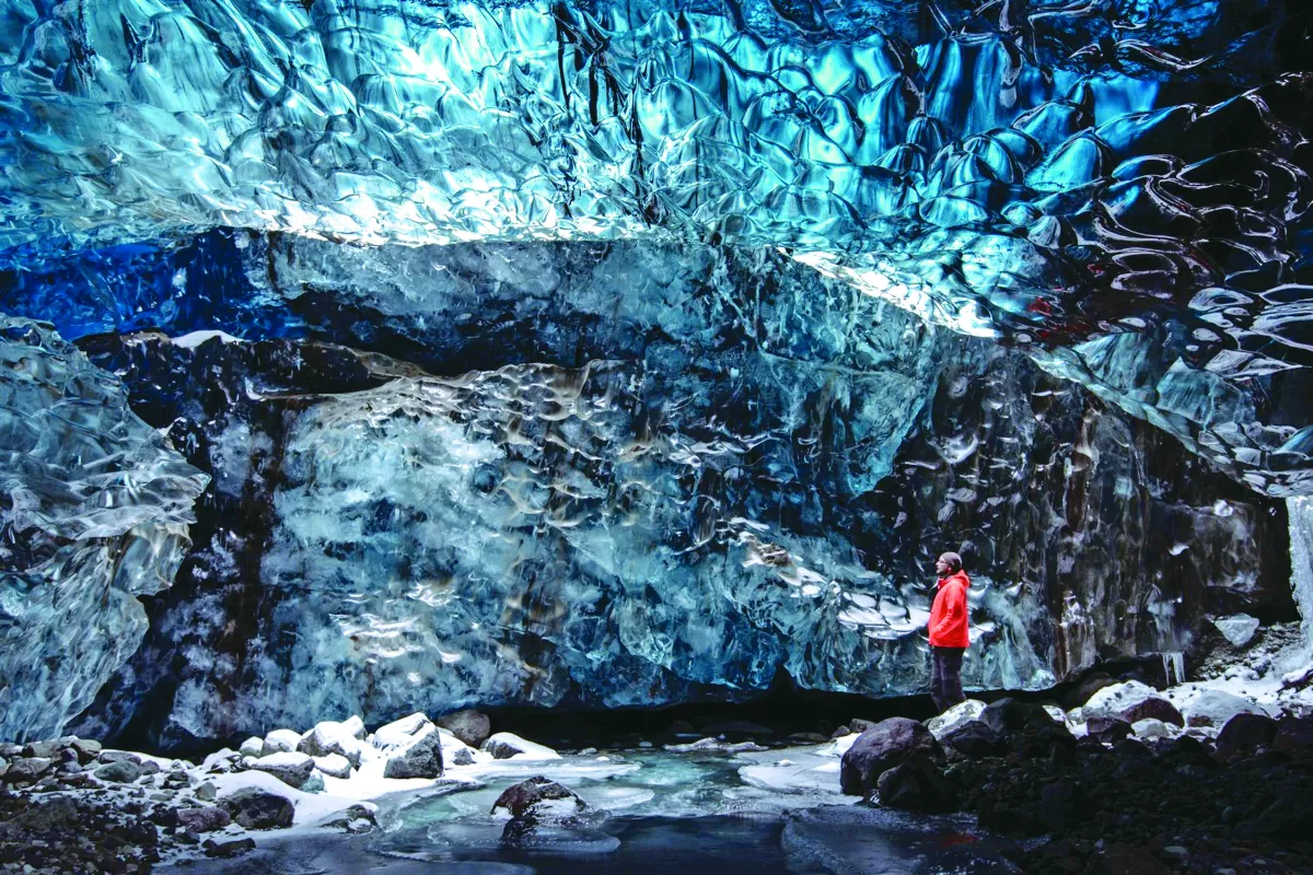 空拍北歐地貌 冰川影像如水彩畫