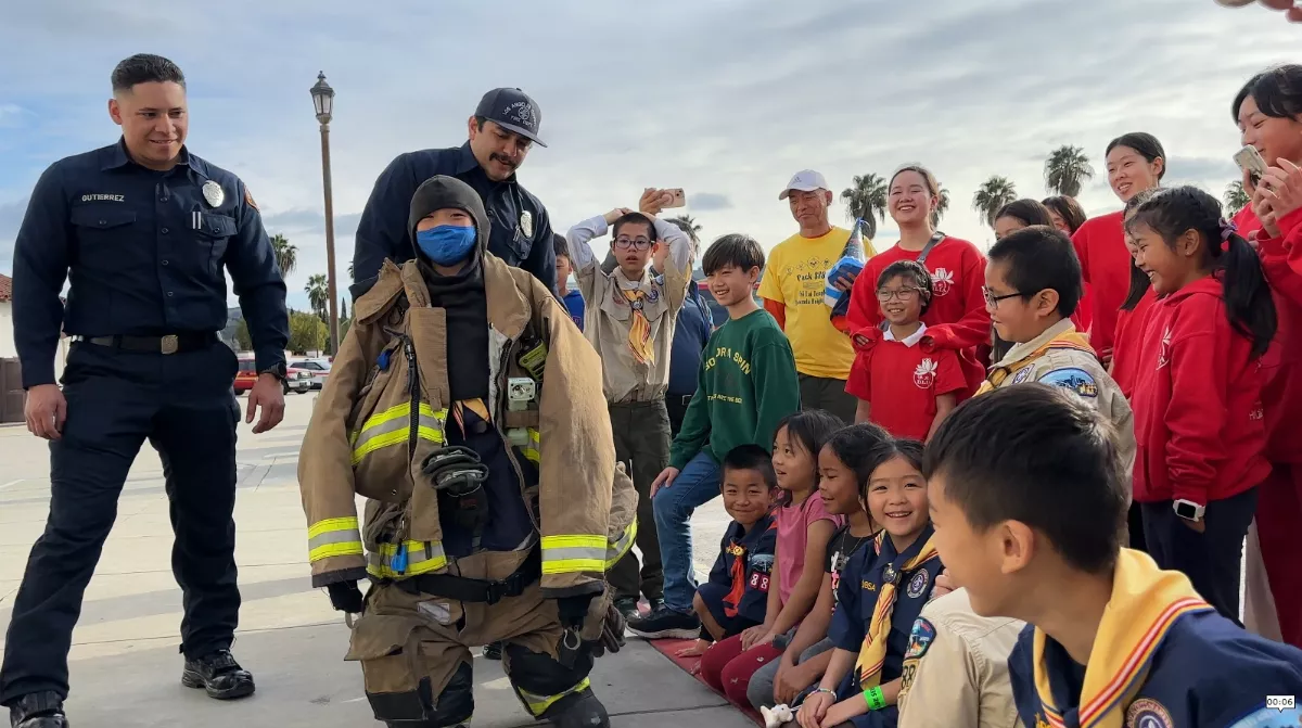 Buddha’s Light Hsi Lai Scouts Gain Hands-On Fire Safety Experience