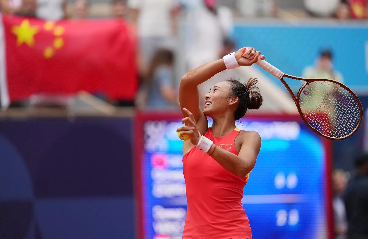 奧運／中國奧運史上網球單打首金 鄭欽文女網決賽勝出