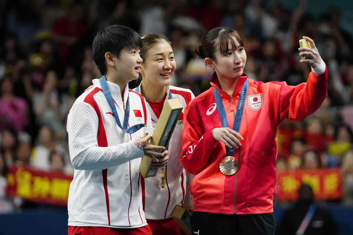 奧運／中國桌球女單10連霸 陳夢、孫穎莎包辦金銀牌