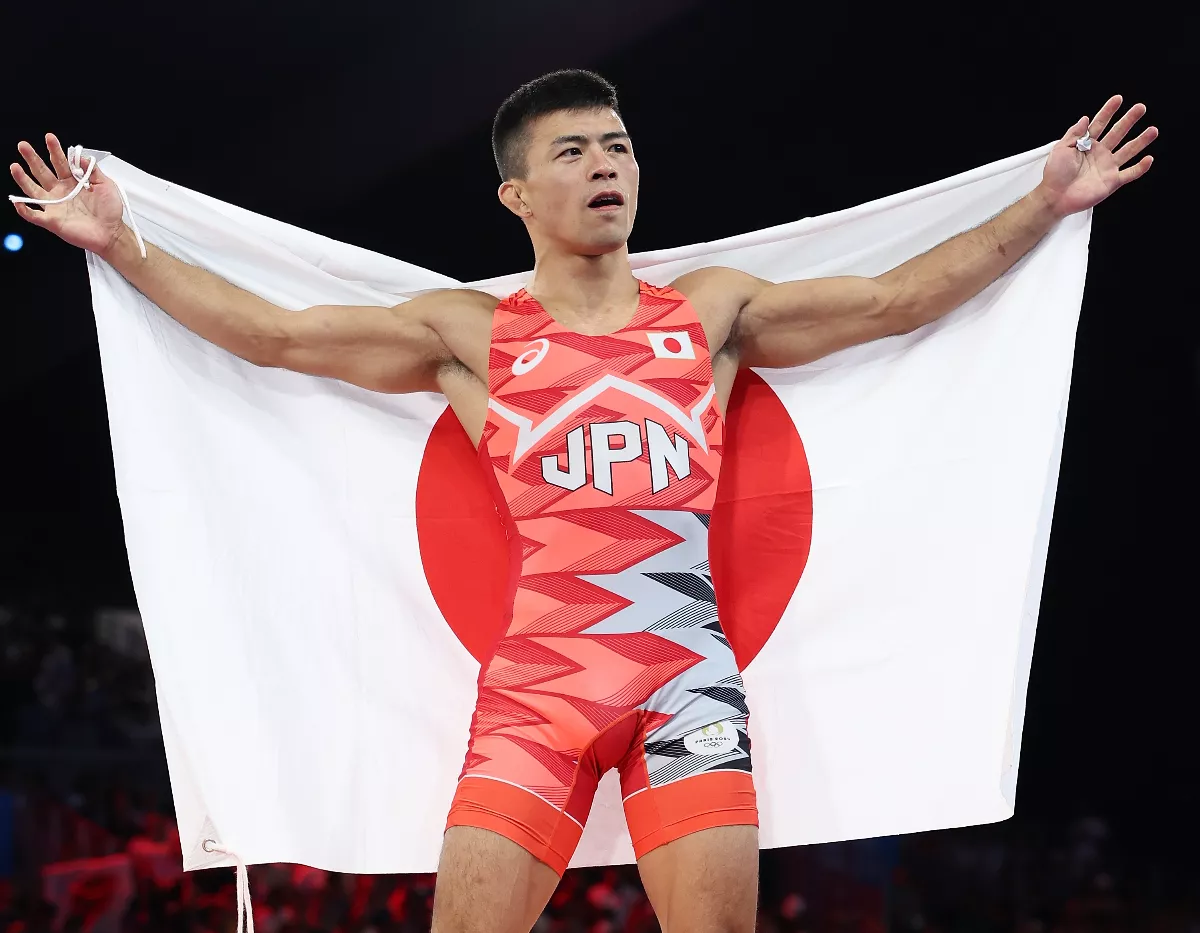 奧運／睽違40年 日本選手奪男子希羅式角力金牌