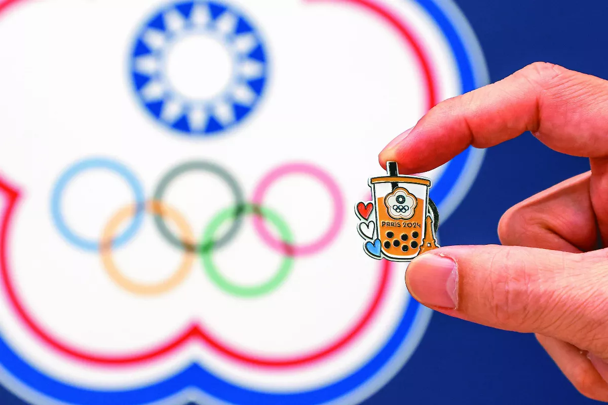 奧運／中華隊珍珠奶茶徽章 吸睛效果十足