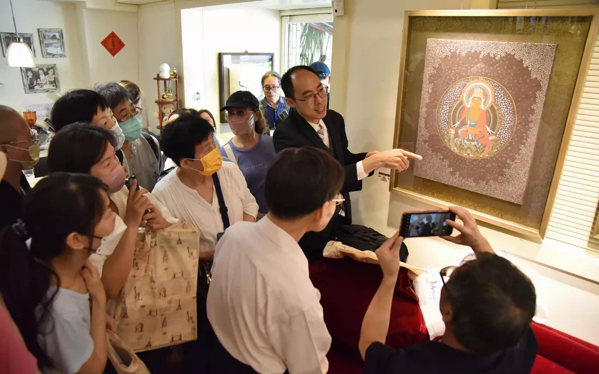 華梵佛藝系開「膠彩佛畫」先河　陳俊吉教學作品登個展