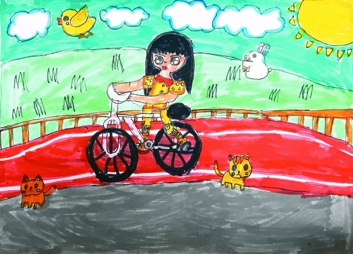 【快樂塗鴉簿】 騎單車真快樂 