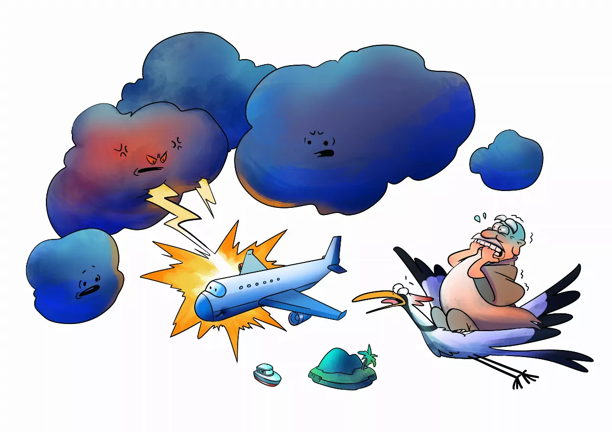 飛機遇到天打雷劈會怎樣？  