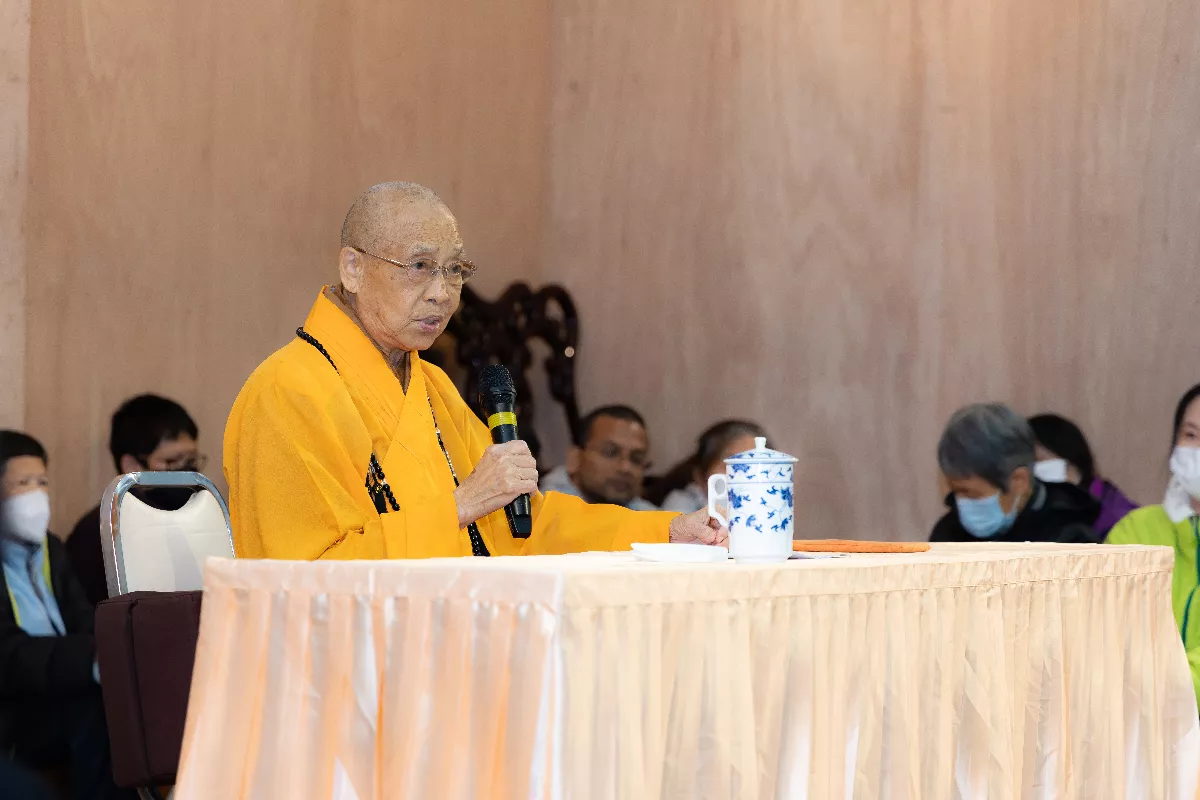 North America Water and Land Dharma Service: Venerable Tzu Jung Exhorts Buddhists to Cultivate the Three Supports