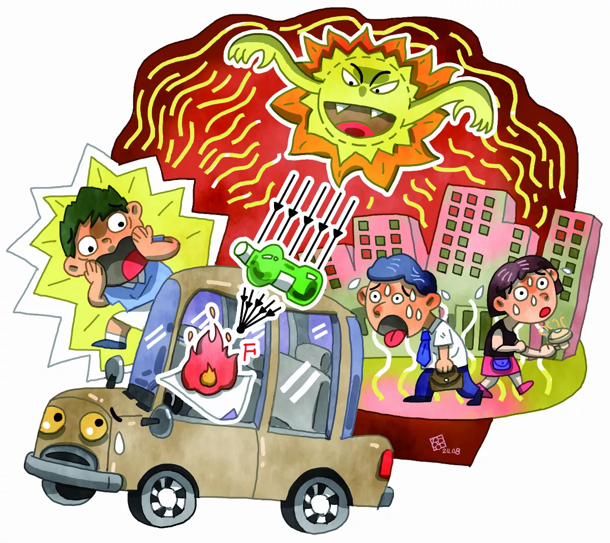 倉庫著火，陽光照射惹的禍？   
