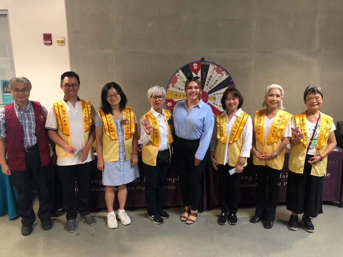 Service in Action: Fo Guang Members at Norwalk Senior Expo