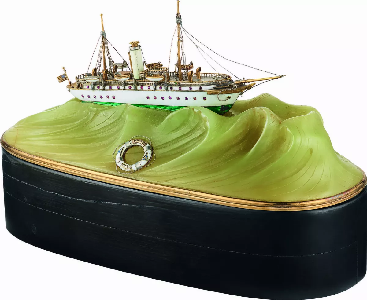 清朝核舟遇珠寶帆船 中西工藝競豔