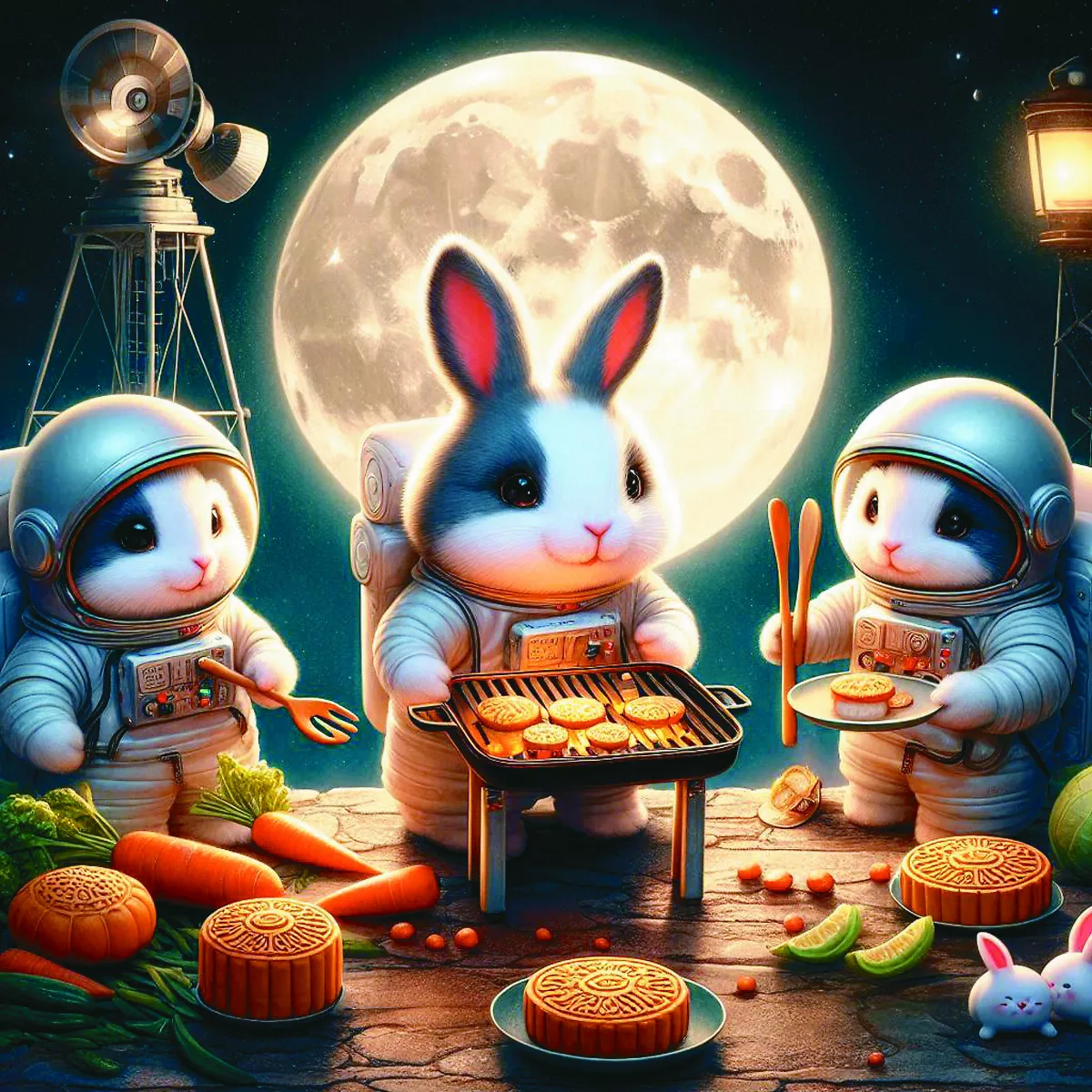 月球素烤派對 飄香宇宙