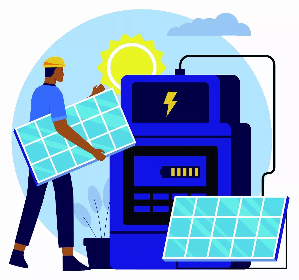 太陽能板發電原理